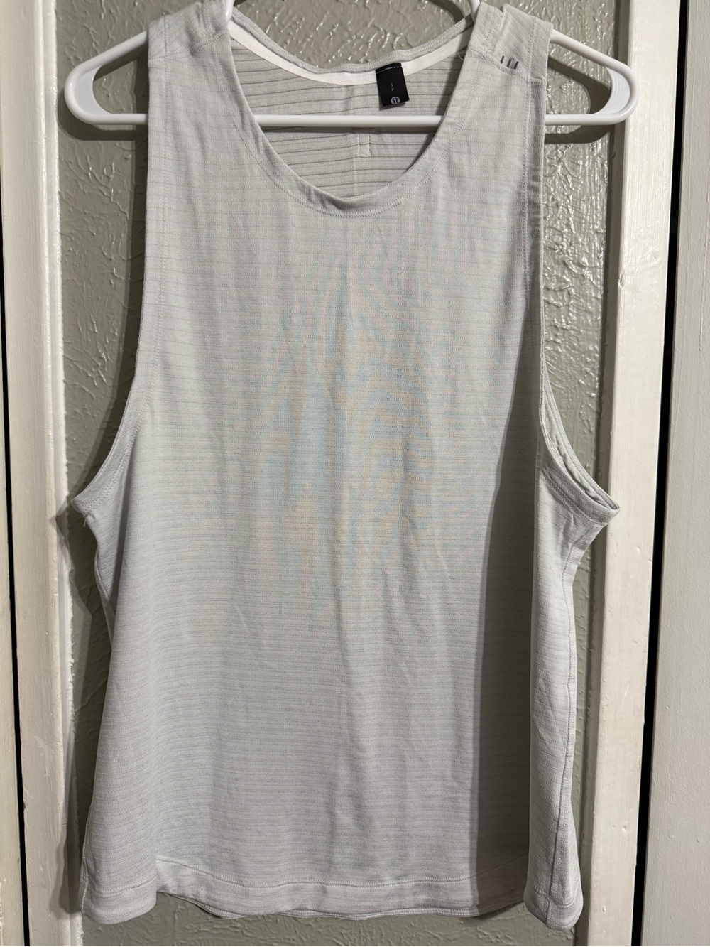 lululemon athletica White Sleeveless Muscle Tank/Unisex